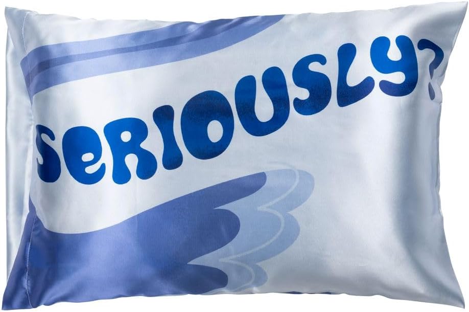 Jay Franco Disney Pixar Inside Out Ennui Satin Pillowcase - Standard Size 20x30 Inch Silky Soft Blue Premium Pillow Cover - Image 4