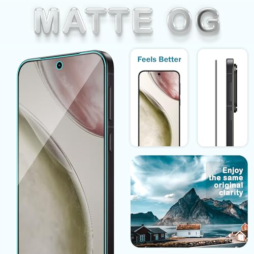 Image of FIRST MART Military-Grade Matte Tempered Glass for Vivo X200 FE and Vivo X300-9H Screen Protector, Anti-Glare Protection, Scratch-Resistant, Bubble-Free (1 Pack)