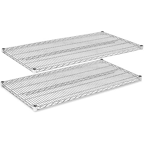 Regal Altair Chrome Wire Shelving |Pack of 2 Shelves| Heavy Duty NSF Storage Shelves (18''W x 48''L) Cover
