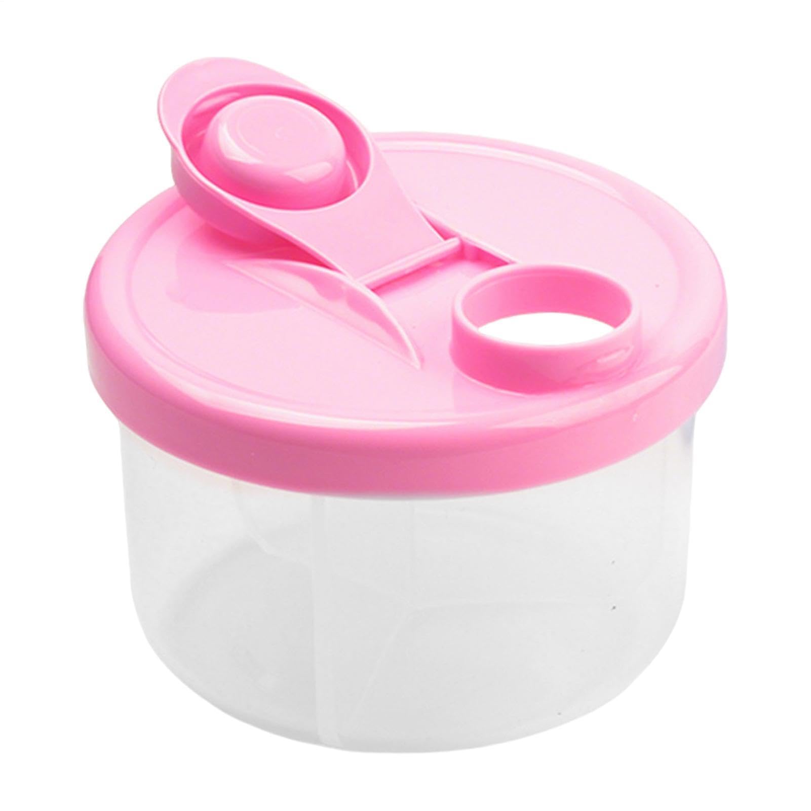 Formula Powder Pots, 300ML Milk Powder Dispenser Pot with 3 Compartment