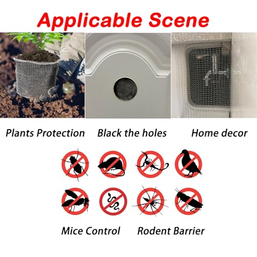 wire mesh for mice control 5 in x 30fthole fill fabric weep holes covers upgraded stainless steel wire mesh roll flexible stretchy mesh fabric for garden house and diy rodent barrier