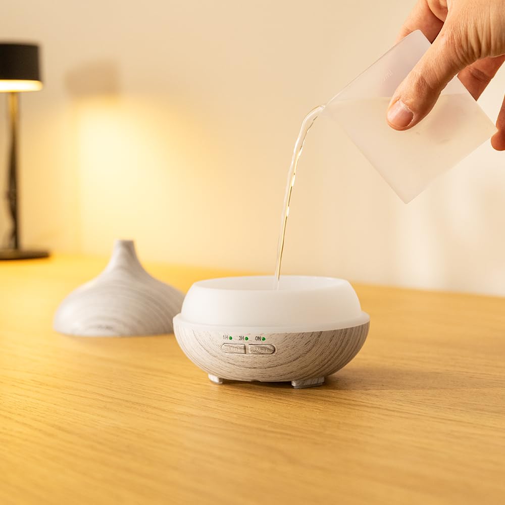 Humidificateur Ultrasonique Cecotec Pure Aroma 150 - 150ml, 7 Couleurs LED, Minuterie 3h - Avec Diffuseur D'huiles Essentielles