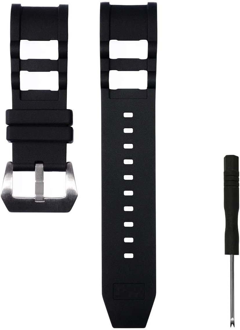 for Invicta Russian Diver Watch Replacement Rubber Silicone Band/Strap - Black Invicta Watch Strap