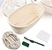 Cestino E Fodera in Rattan A Prova Di Pasta Di Pane Ovale, Set Di Cestini Per Prove Di Banneton - Per Fornai Domestici (Ricetta Con Lievito Naturale) E Produzione Di Pane,1pcs,30X14X7CM