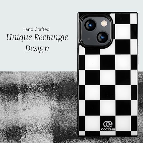 Image of COCOMII Rectangle for iPhone 15 Case, Monochrome Checkered
