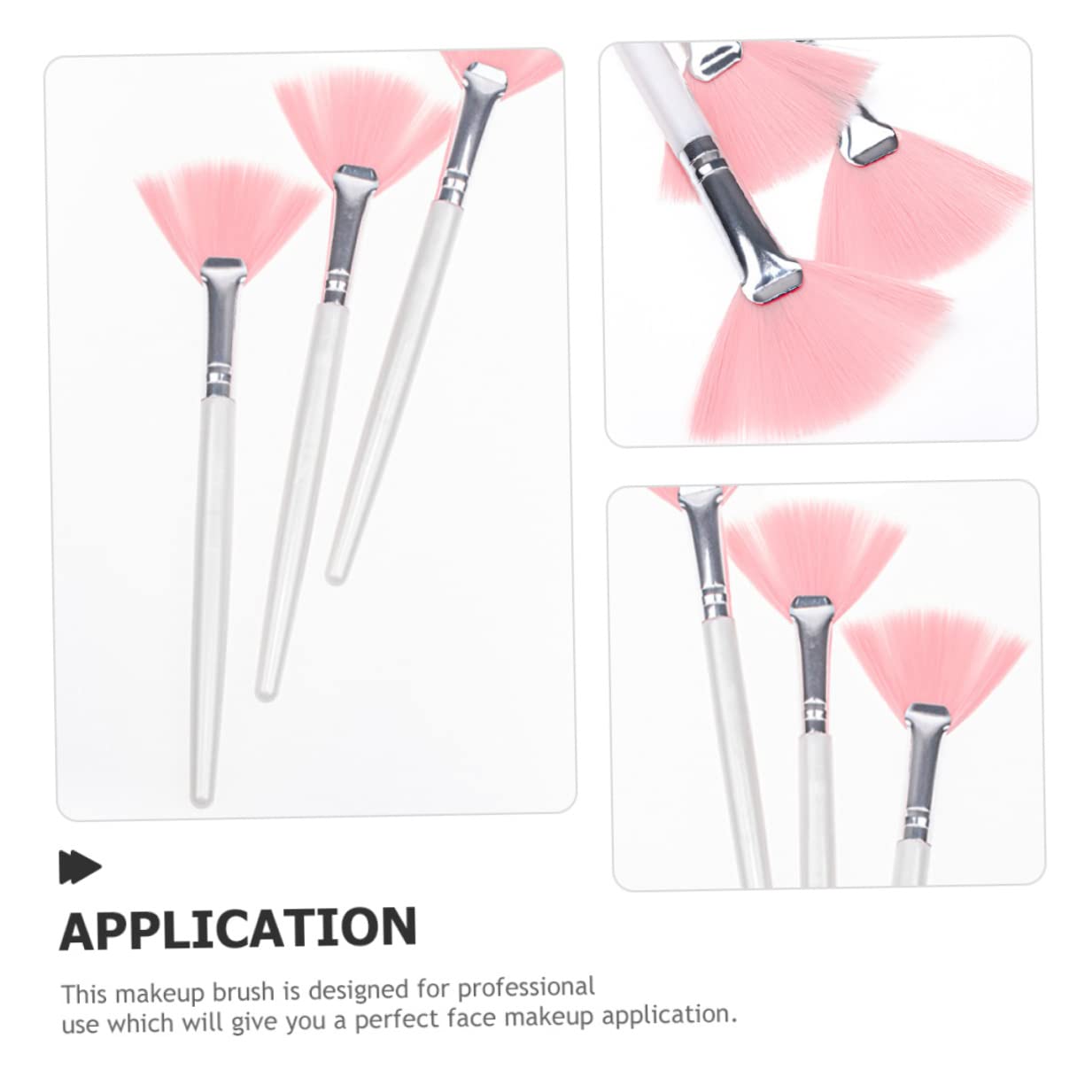 FRCOLOR 24pezzi Pennelli Da Trucco Per Viso Con Manico Lungo Spazzole Morbido Per Fondotinta e Polvere Strumenti Di Bellezza Per Donne e Ragazze Applicazione Facile e Confortevole
