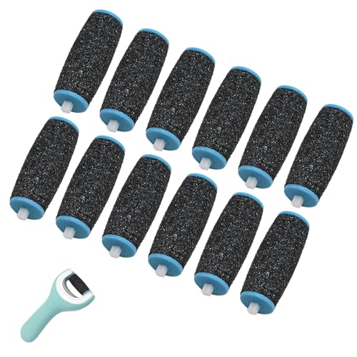12 rollos de repuesto para eliminar callos Scholl, extra grueso para Scholl Velvet Smooth, juego de cuidado de los pies para eliminar la piel dura y callos