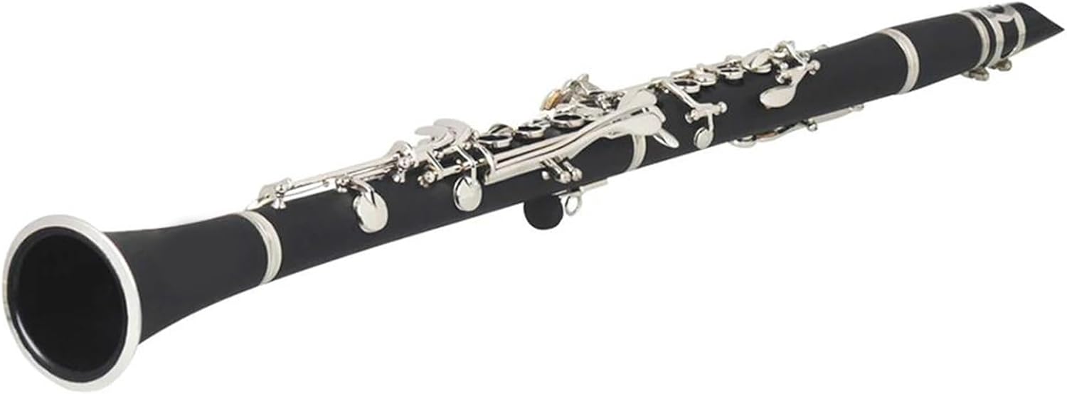 17 Key Beginner Adult Performance Clarinet with Carrying Case Cleaning Cloth Screw Tool Clarinet