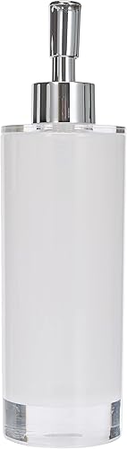 Miniatura 2 de Excelsa Dispensador de jabón, poliestireno blanco, 2.6 x 2.6 x 8.7 in