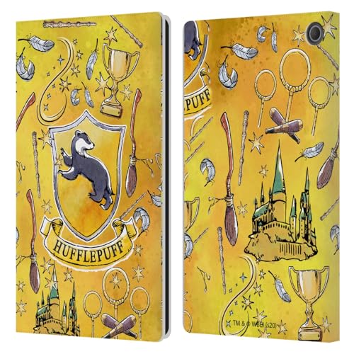Protection Harry Potter Poufsouffle et étui cuir pour Amazon Fire Max 11 2023 antichoc