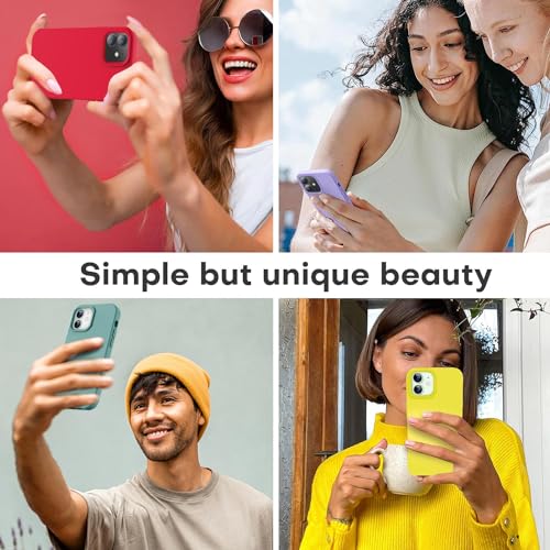 Image of LOVE 3000 Designed for iPhone 12 Case /iPhone 12 Pro Case, Premium Silicone with [Soft Anti-Scratch Microfiber Lining] Shockproof Protective Phone Case for Men Women Girls 6.1 inch, Pine Green