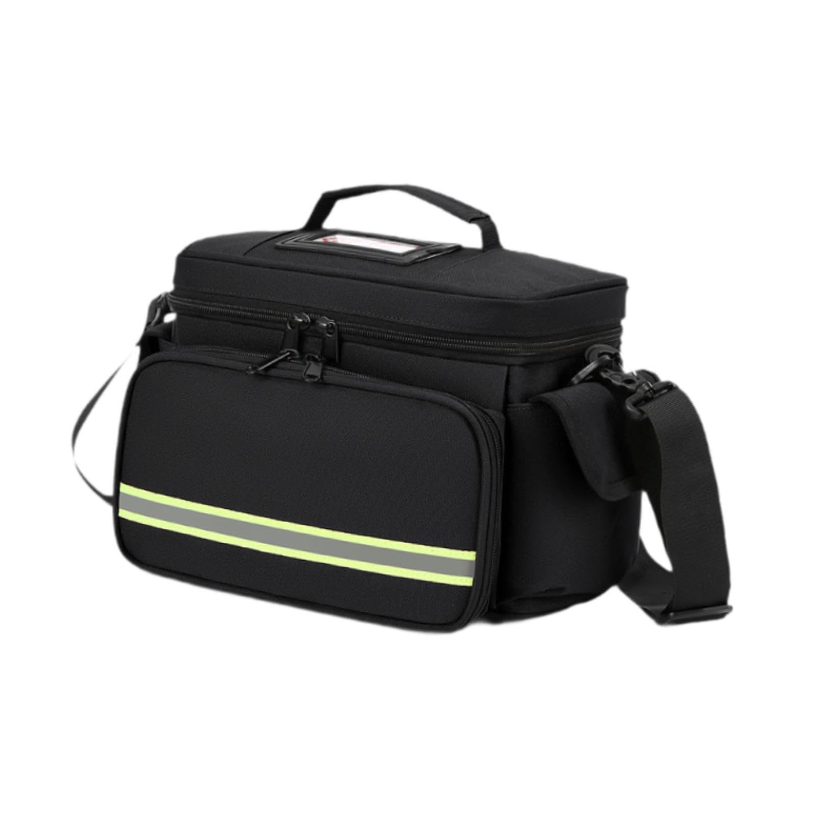 Scatola portaoggetti per il soccorso domestico con tasche, borsa portaoggetti vuota per il soccorso, organizer da viaggio con tracolla staccabile e custodia