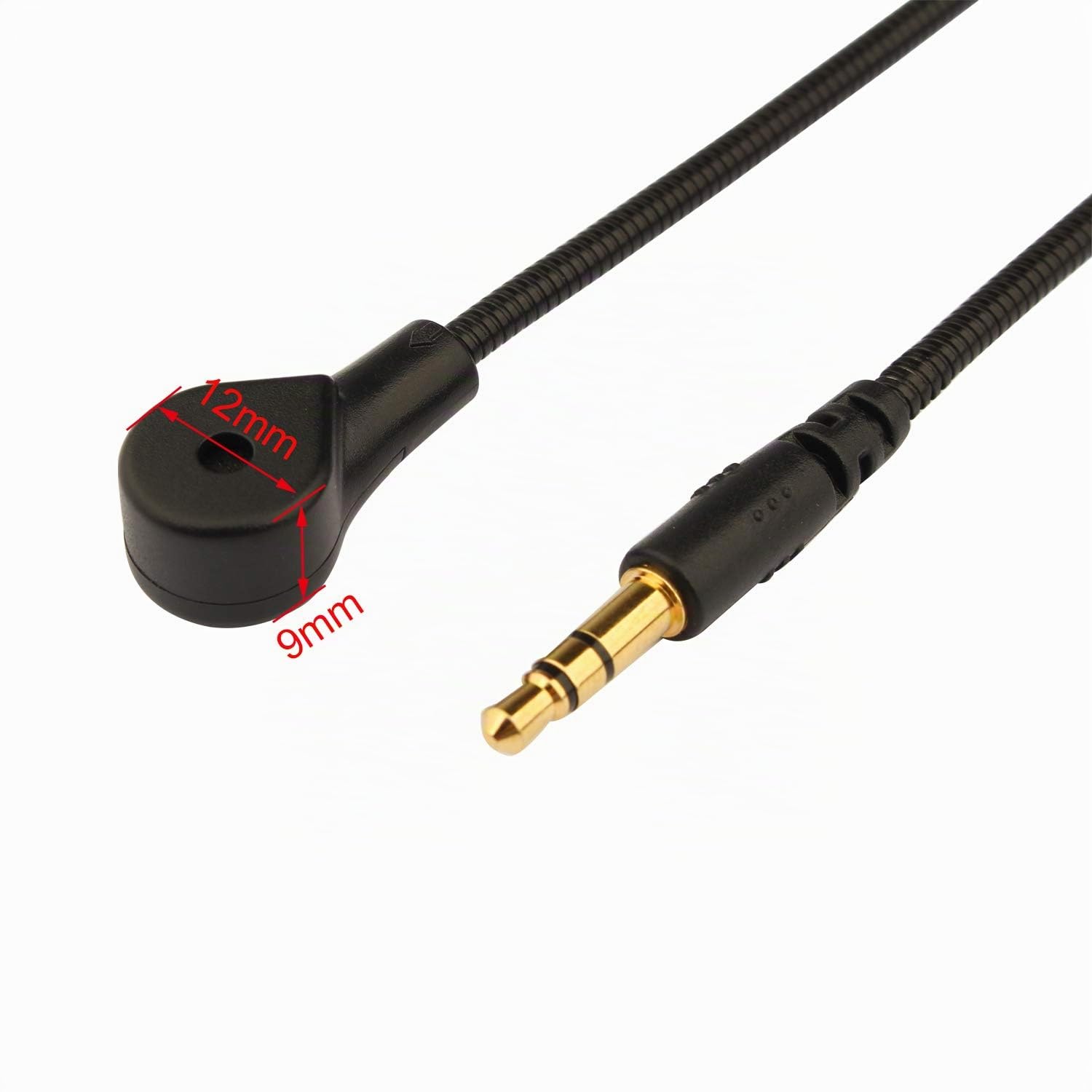 Micrófono de Repuesto para Auriculares de Juego (3,5 mm, Compatible con Turtle Beach, Ear Force Xbox One, PS4 Switch Mac PC o PC