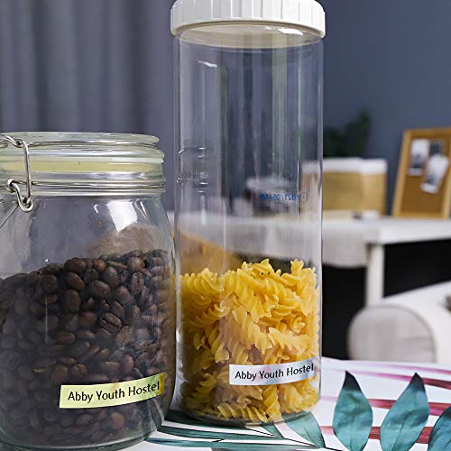 Phomemo vervangende plastic labeltape voor Dymo LetraTag voor LetraTag LT Label Maker, gelamineerd voor gebruik… - Image 5