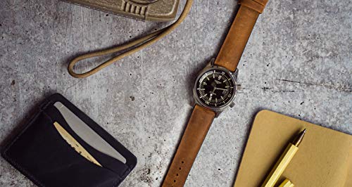Image of BARTON Leather and Rubber Hybrid Straps with Integrated Quick Release Spring Bars - 316L Stainless Steel - Choose Color - 18mm, 20mm & 22mm Watch Bands