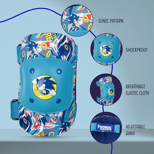 Image of Kids Elbow and Knee Pads, Protective Gear Set, Adjustable Straps