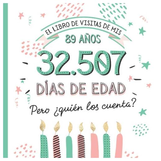 El libro de visitas de mis 89 años: Decoración y regalos originales para el 89 cumpleaños – Ideas para hombre y mujer - 89 años en días - Libro de firmas para felicitaciones y fotos de los invitados