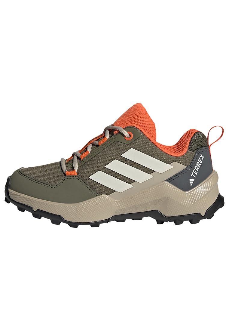 Adidas Unisex Kinder Terrex AX4R Hiking Shoes, Olive Strata/Wonder White/Orange, 31 EU