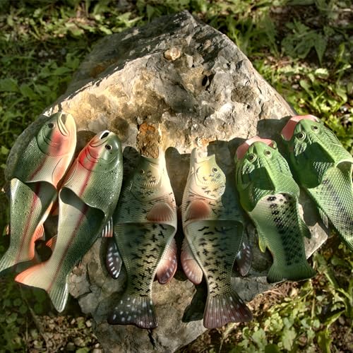 Rivers Edge Products Trout Fish Sandals, Slip Resistant Contoured Foot Bed, Small4