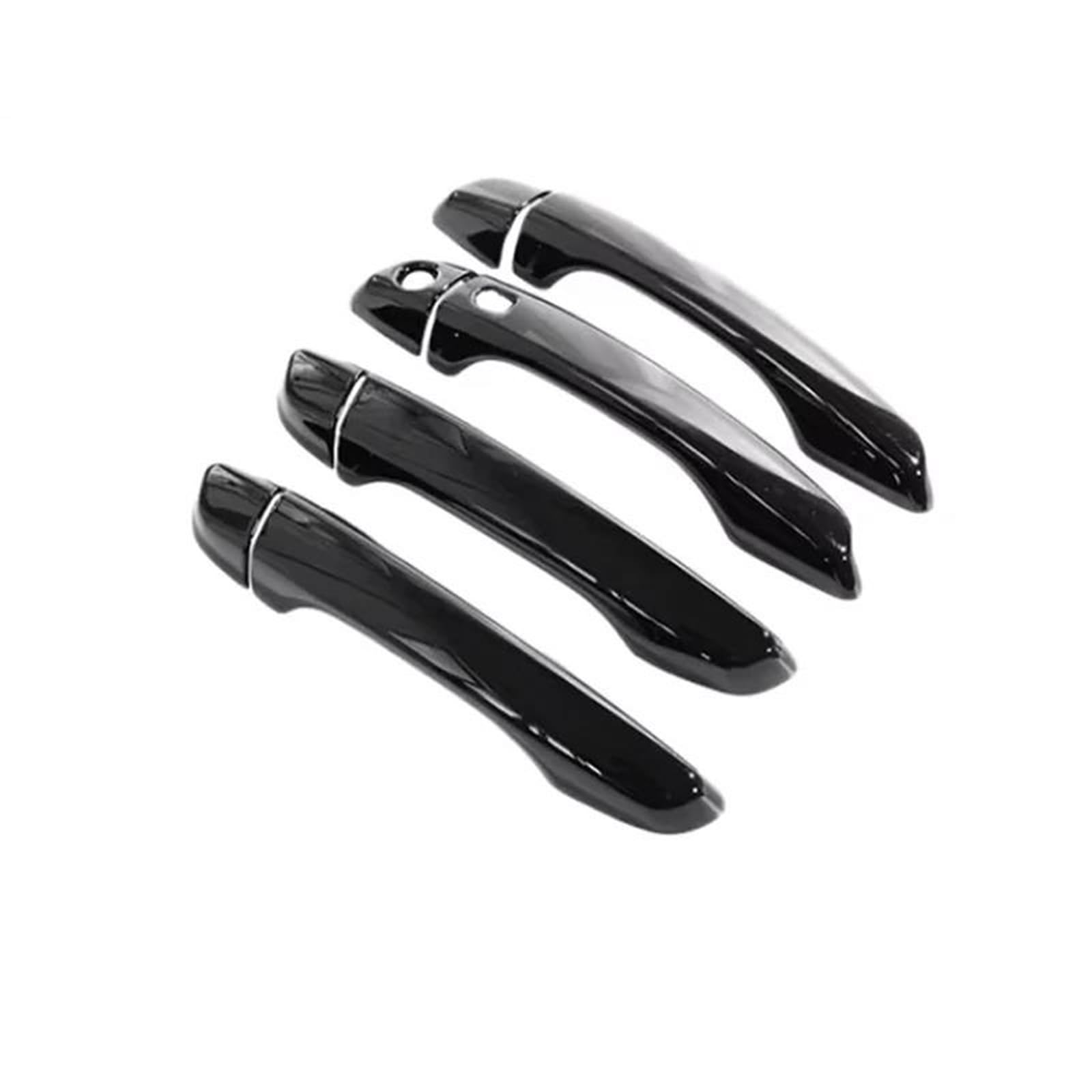 JTWMTY for Peugeot 208 MK2 P21 2020~2023 Gloss Black Car Door Handle Cover Protective Exterior Trim Stickers(Style 1)