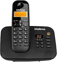 Telefone Sem Fio Digital Com Secretária Eletrônica TS 3130 Preto Intelbras