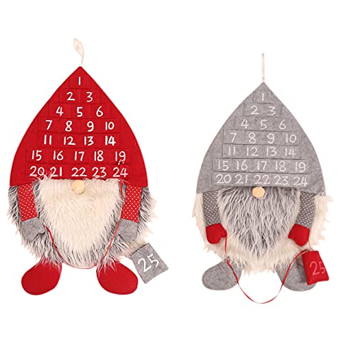 Compte à Rebours De Noël 25 Calendrier De L'Avent Days Fabric,Ornement De Calendrier du Père Noël,Calendrier des Décorations Créatives,Cadeau De Décor De Signe De Joyeux Noël-64*39cm-Ⅲ Cover