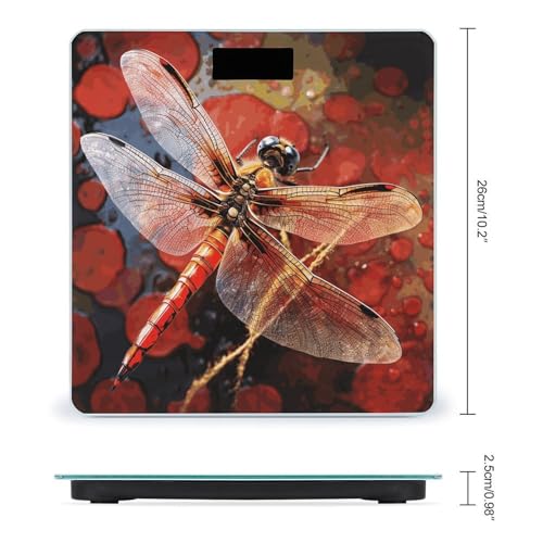 Báscula digital inteligente Red Dragonfly para baño miniatura 2