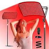 Red Light Therapy for Body, 600 Lamp Beads, 10 in 1 Red Light Therapy Panel with Adjustable Stand, 660nm 850nm Red Light Therapy Lamp for Face and Body, Portable Red Light Therapy Device for Home Use