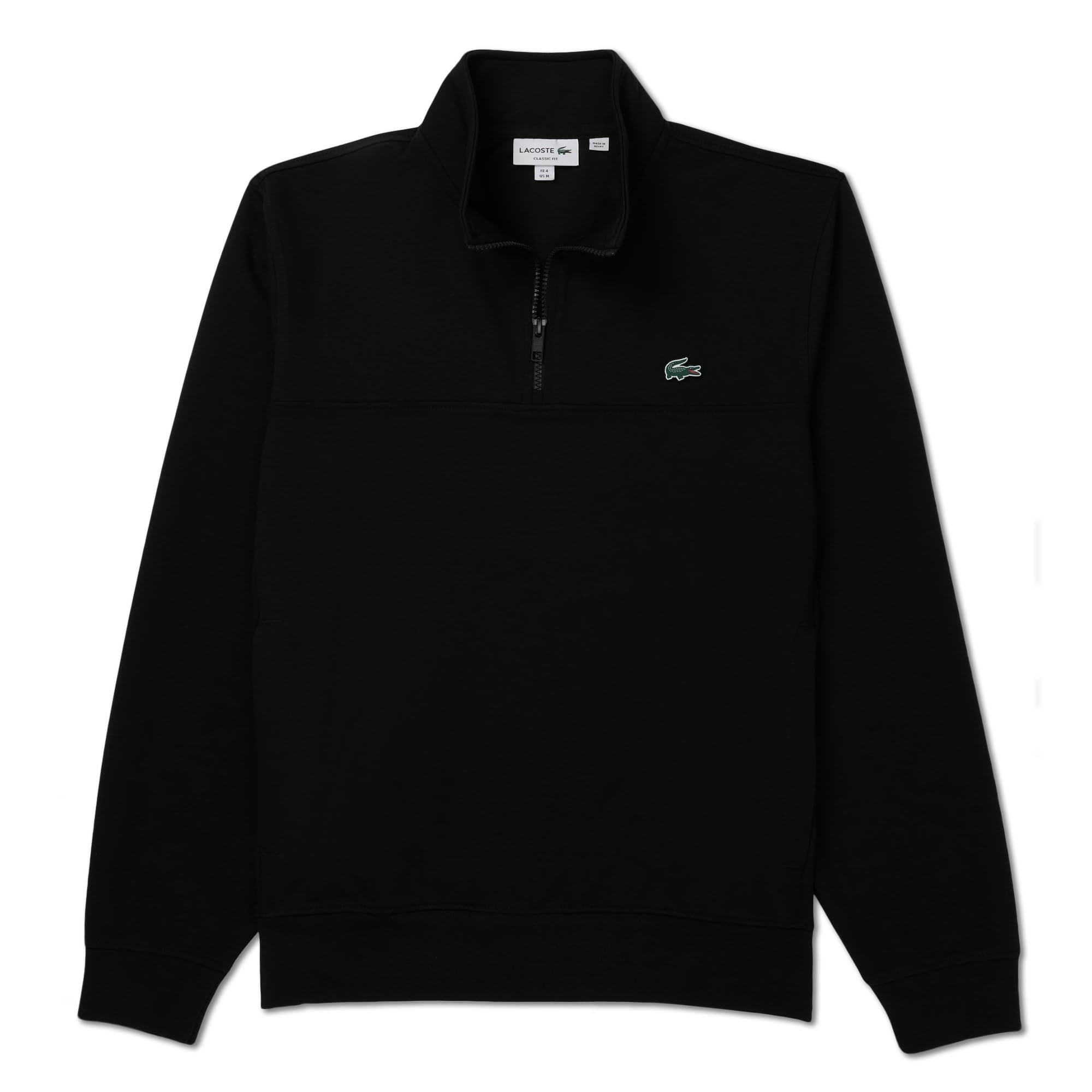 

                                                    Lacoste Men's Zip Neck Cotton Blend Sweatshirt, Bl