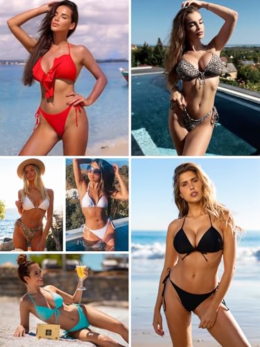 RELLECIGA Women's Side Tie Bikini Bottom3