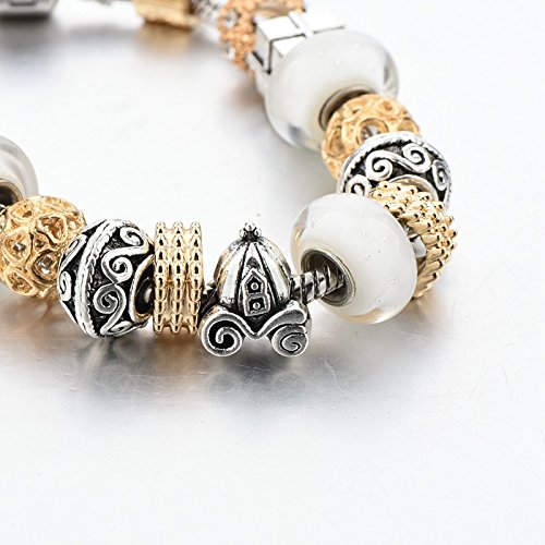 Crystal Heart Bracelet - Base Metal