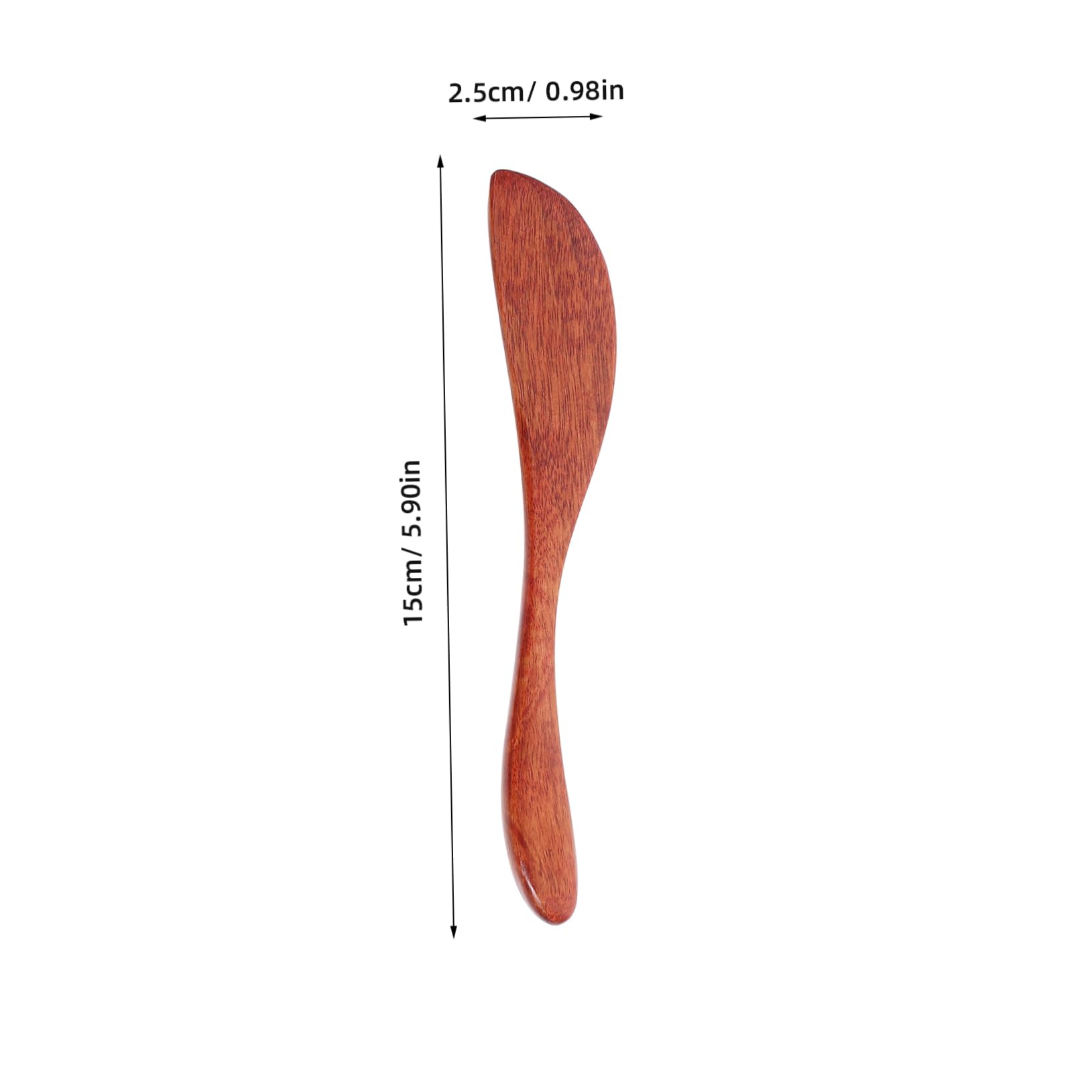 FUNOMOCYA Wooden Face Mask Stick Multi-function Knife Set: Butter Spreader Cheese Slicer Jam Spreader Bread Knife Spatula for Easy Cooking Baking