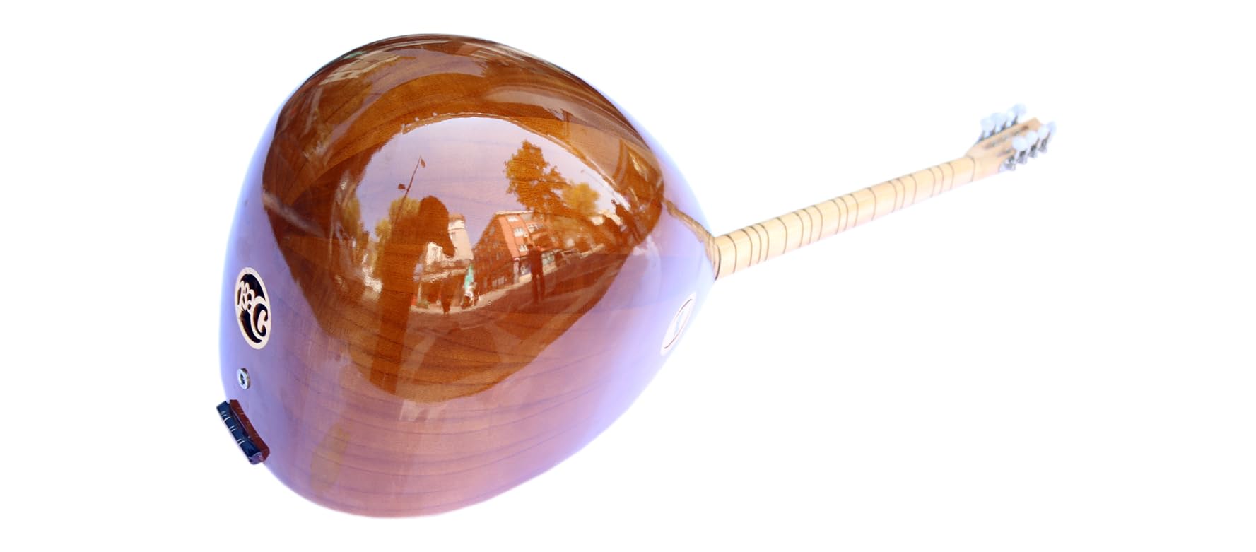 Turkish Short Neck Mulberry Baglama Saz String Musical Instrument ASK-206G - Image 7