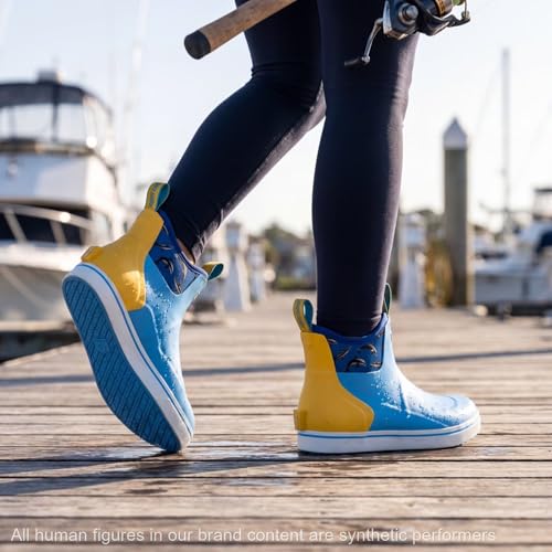 Image of SUREWAY Women's Deck Boots Professional Non-Slip Fishing & Ankle Deck Boot Waterproof Rain Boots