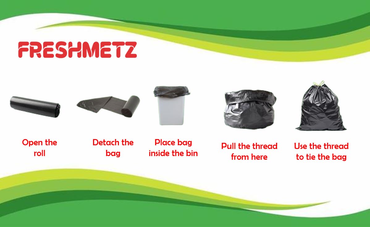 Biodegradable Garbage Bags - 60 Pack -4