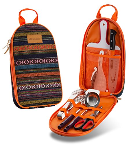 Camp Kitchen Utensil Organizer Travel Set Portable BBQ Camping Cookware stainless steel Utensils