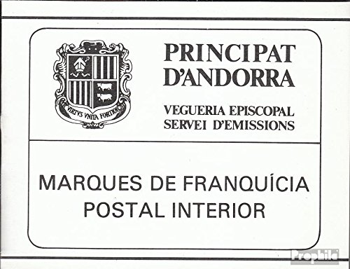 Prophila Collection Andorra Michel.-No..: MH1 (Completa Edizione), con 4 Diversi Francobolli su 1 Foglio 1980 Interne Post Andorra Privatausgabe (Francobolli per i Collezionisti)
