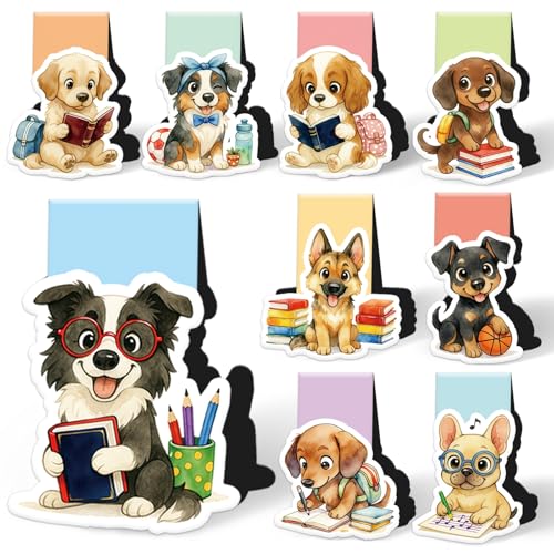Magnetische Lesezeichen Hund, Hundeliebhaber Geschenke, Lesezeichen Magnetische Kinder, Hunde Geschenke für Frauen, Kinder, Freunde, Lehrer, Buchliebhaber, Hundebesitzer Geschenk