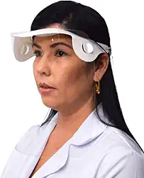 DELLO Protetor Facial Em Pet C/Elástico Grosso Desmontado Cristal Grande