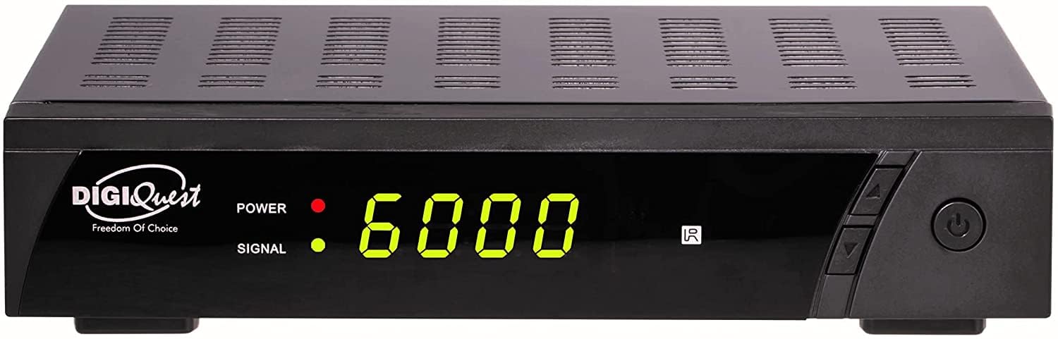 Digiquest 8010 HD DEU - Decoder satellitare Free to air DVB-S2 - funzione mediaplayer, Nero, HEVC 265 MAIN10