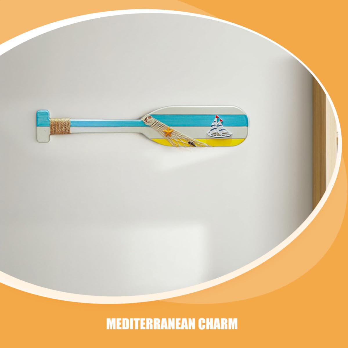 HANABASS Decorazioni Natalizie di Legno 2pezzi Atmosfera Estiva Paddle Decorativo in Legno Artigianale Stile Costiero Facile da Abbinare