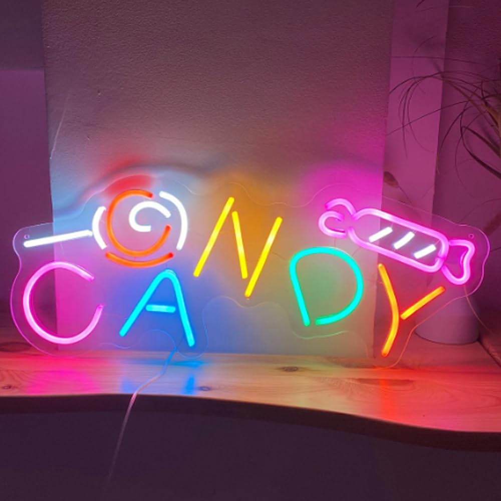 LED Sign Snack Neon Signs Food Led Lights Shop Wall Decorative Popcorn Lamps Pizza Burger Tacos Decoration Light USB Brightness Adjustable
