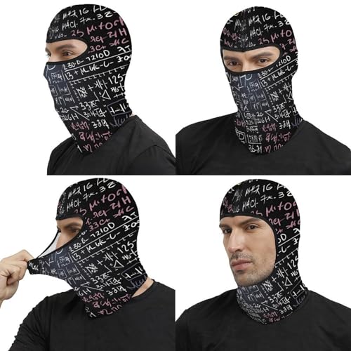 Balaclava con fórmula matemática para hombres y mujeres, máscara térmica para la cara para clima frío, equipo para motocicleta, máscara de esquí para invierno para mujeres y hombres miniatura 5