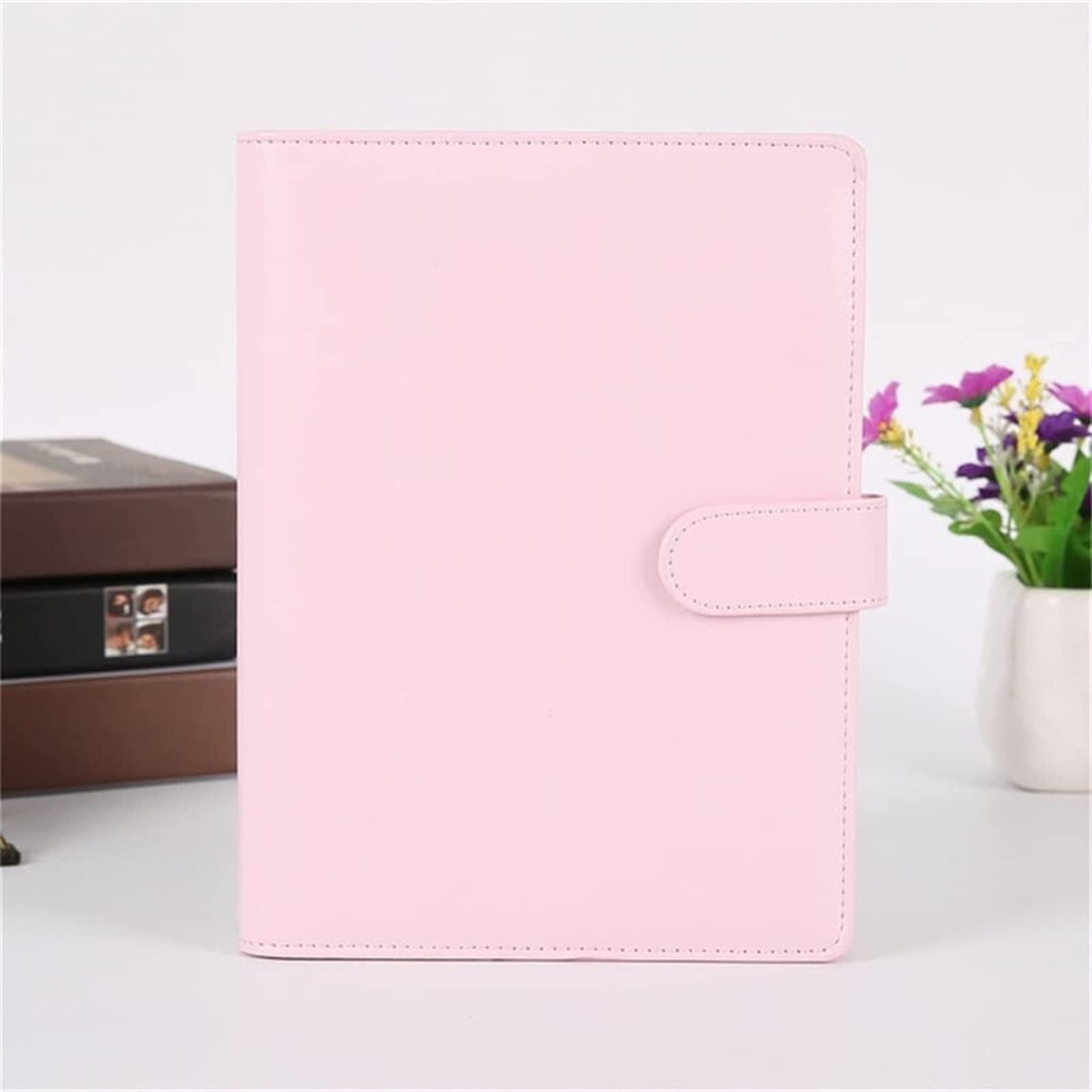 TOBILE PU cuero a 5 cuaderno de cuaderno horario horario diario diario binder binder lindo escolar suministros (Color : B, Size : A5)
