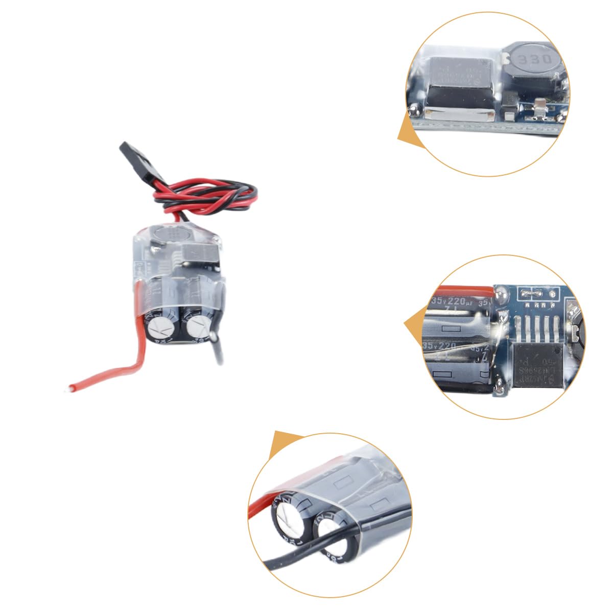 AMONIDA Régulateur De Tension UBEC 5V/6V 3A – Anti-Interférences, Protection Surintensité, Pour Drone FPV Et RC