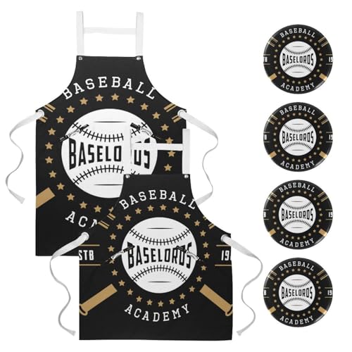 Tablier de cuisine pour pâtisserie restaurant et nettoyage lot de 2