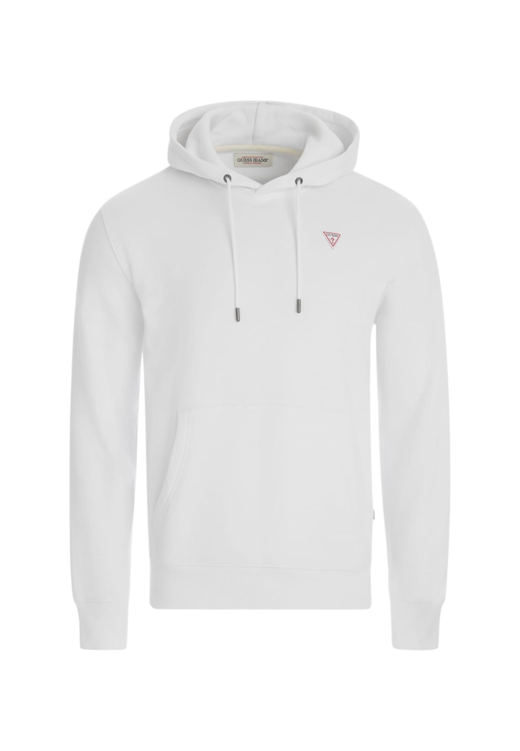 Guess Felpa Con Cappuccio Slim Gj Mini Triang M4YQ22K9V31 Bianco-image