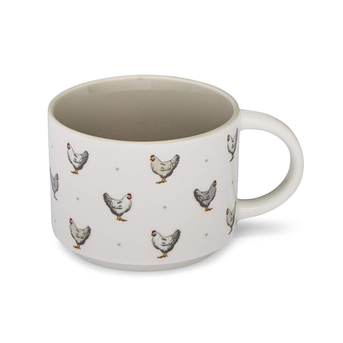 Cooksmart Farmers Kitchen Ceramic Stacking Mug for Tea & Coffee