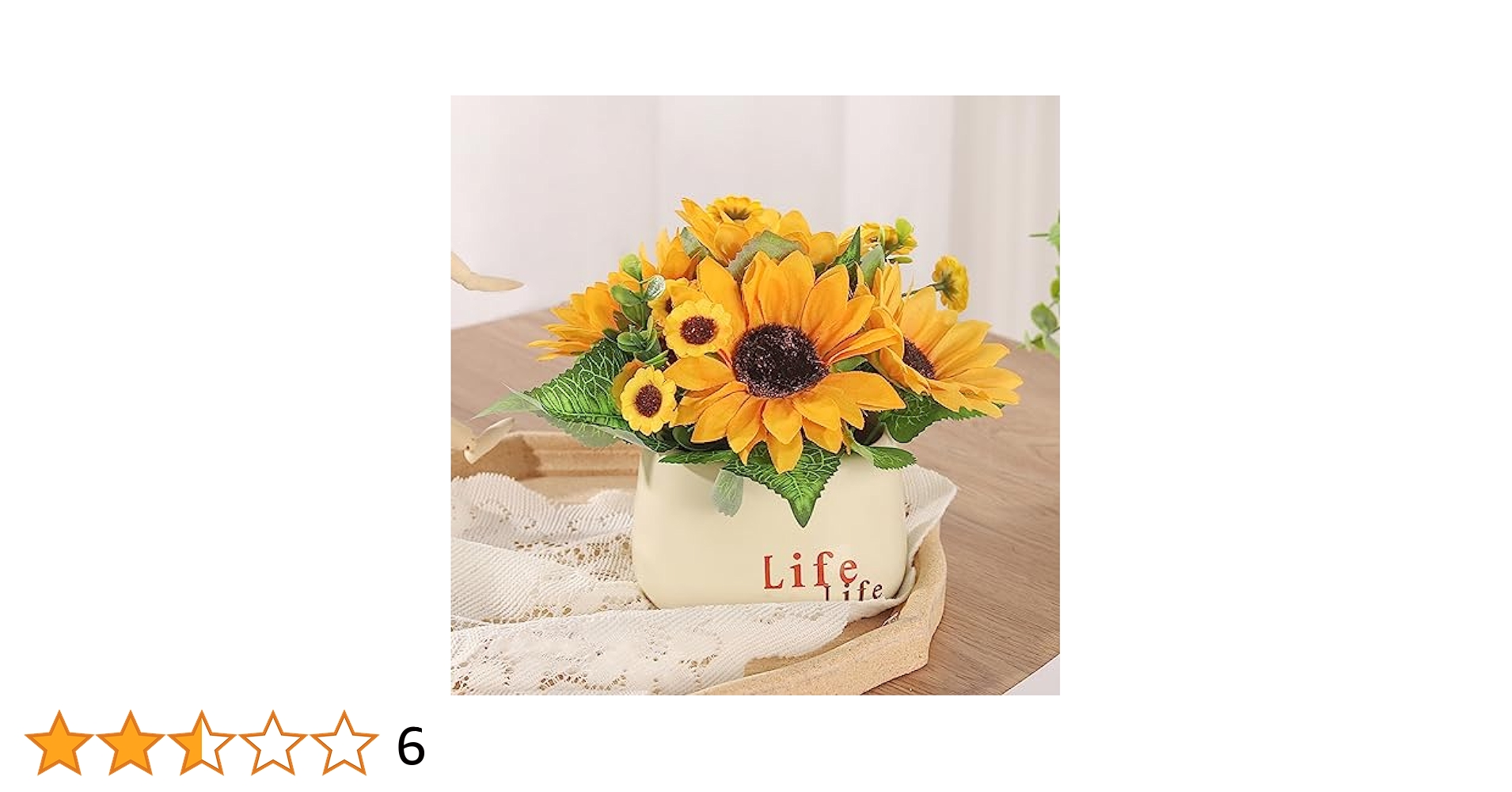 Amazon｜siawadeky 造花 インテリア ひまわり 花束 観葉植物