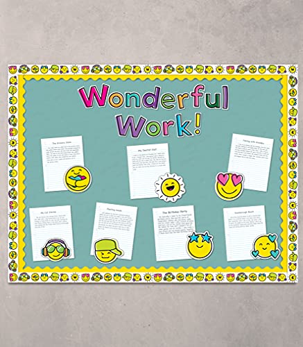 Image of Carson Dellosa 219-Piece Kind Vibes Cutout Letters, 4 inch Colorful Upper and Lowercase Alphabet, Numbers, Punctuation, and Symbols for Bulletin Board, Posterboard, Party, and Classroom Decor